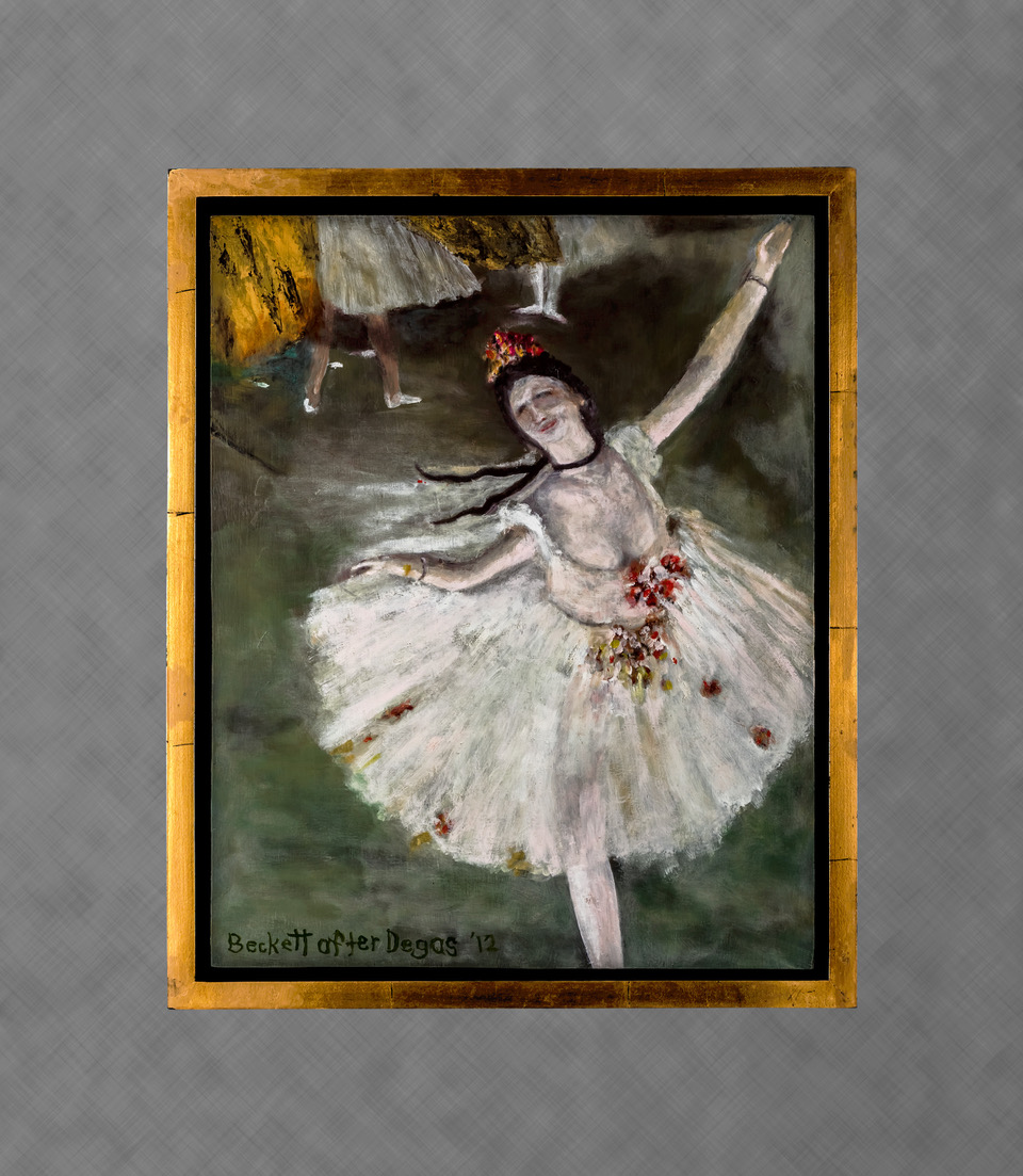Study After Degas: L'etoile [La danseuse sur la scene] (The Star [Dancer on Stage]) - 16 in x 20 in Oil on Panel - 2012