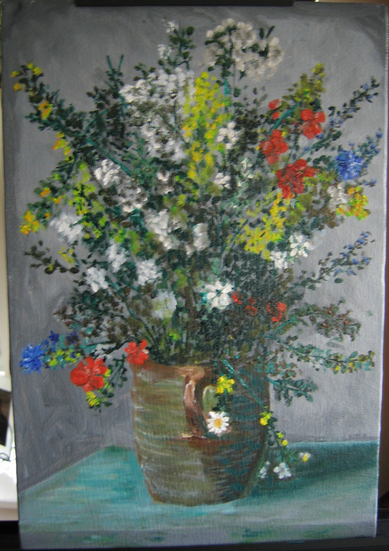 Renoir's Flowers
16" x 20" Oil on Canvas 2005
Private Collection