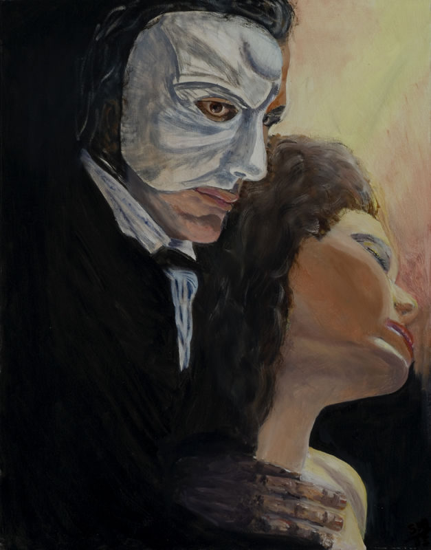 Phantom of the Opera 
 22 in x 28 in Oil on Canvas 2005 
 Private Collection of Joy Hancher