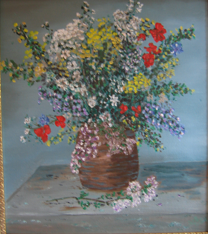 Renoir's Flowers
16" x 20" Oil on Canvas 2005
Private Collection