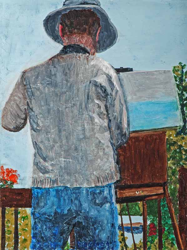 David at the Easel
9 in x 12 in Canvas Art Board 2017
Private Collection of David & Holly Travers