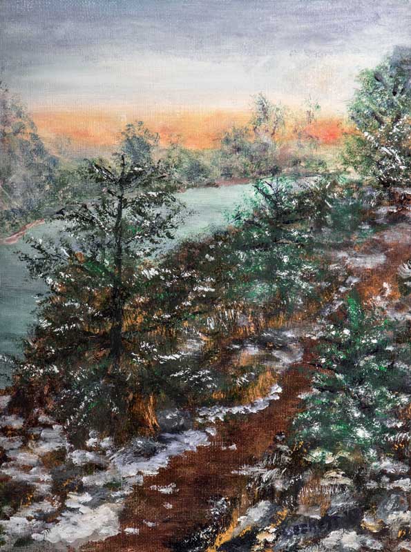 Dreamscape
9 in x 12 in Canvas Art Board 2018