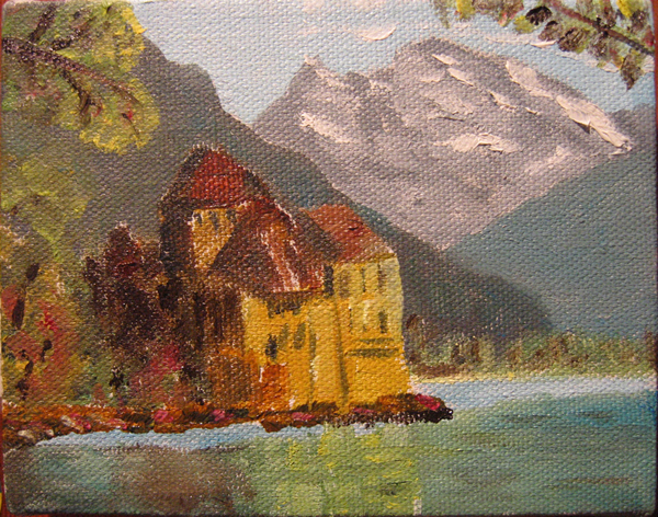 French Castle
3.5" x 2.5" Oil on Canvas 2005
Private Collection of Joyce Fletcher