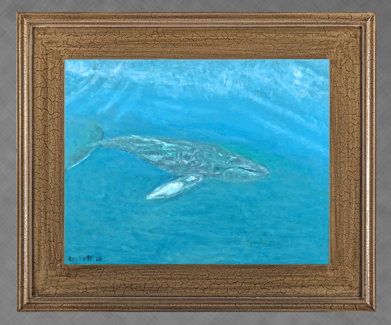 Humpback! - 11 in x 14 in Oil on Panel 2018