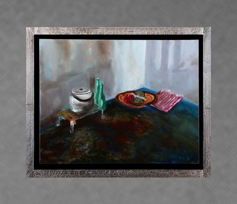 Aliyah's Kitchen 
 11 in x 14 in Oil on Canvas 2011