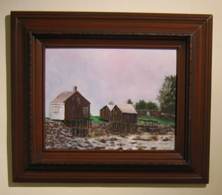 Willard Beach Fish Shacks
South Portland, Maine
11 in x 14 in Oil on Canvas 2011
Private Collection of Karen Zielinski