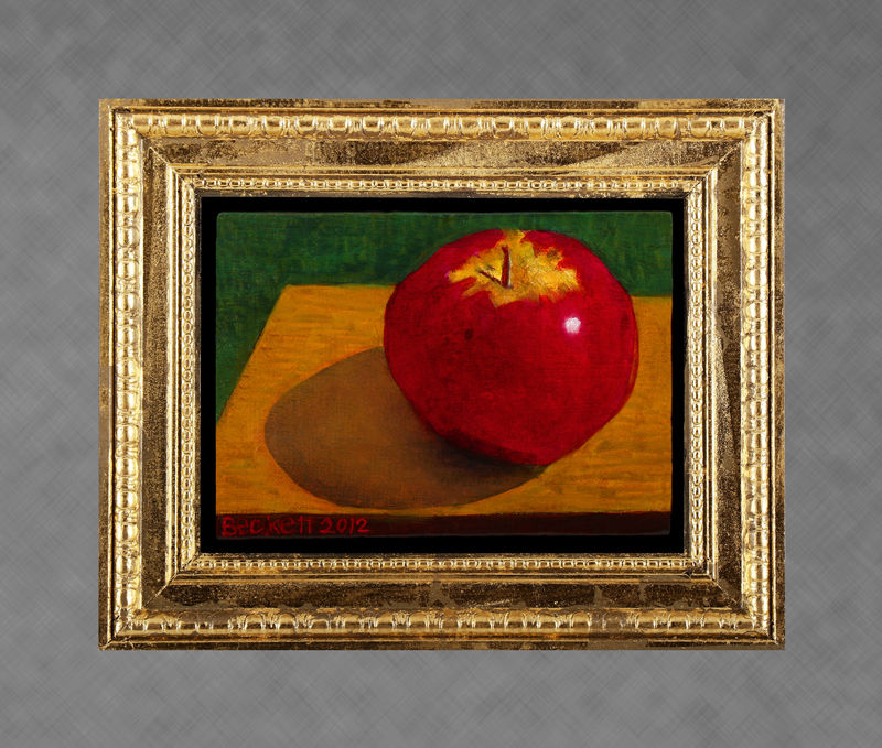 Apple 
 5 in x 7 in Oil on Belgian Linen on Panel 2012