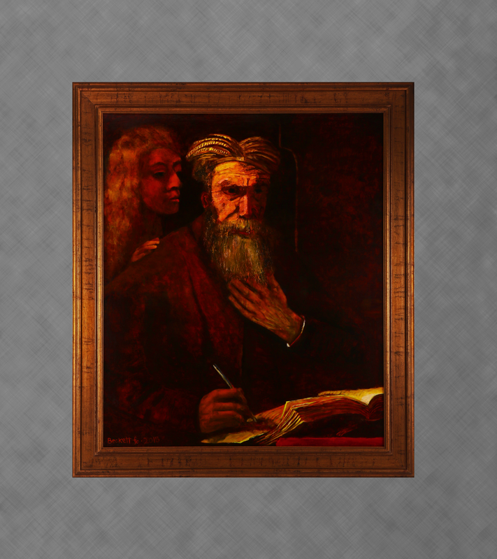 Study Rembrandt: Saint Mathew and the Angel
32 in x 38 in Oil on Belgian Linen 2015