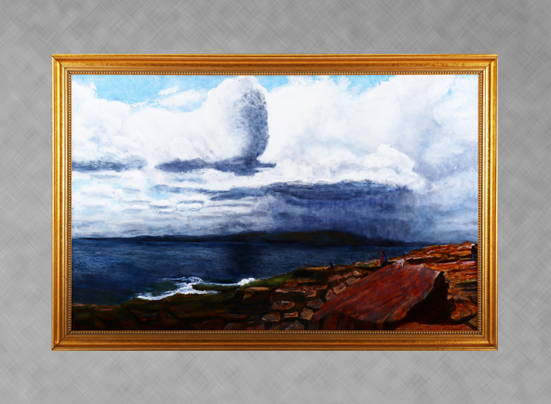 Clouds Over Acadia
24 in x 38 in Oil on Canvas 2015
Photo Reference by Tom Andrews
Private Collection of Nancy and John Charlebois