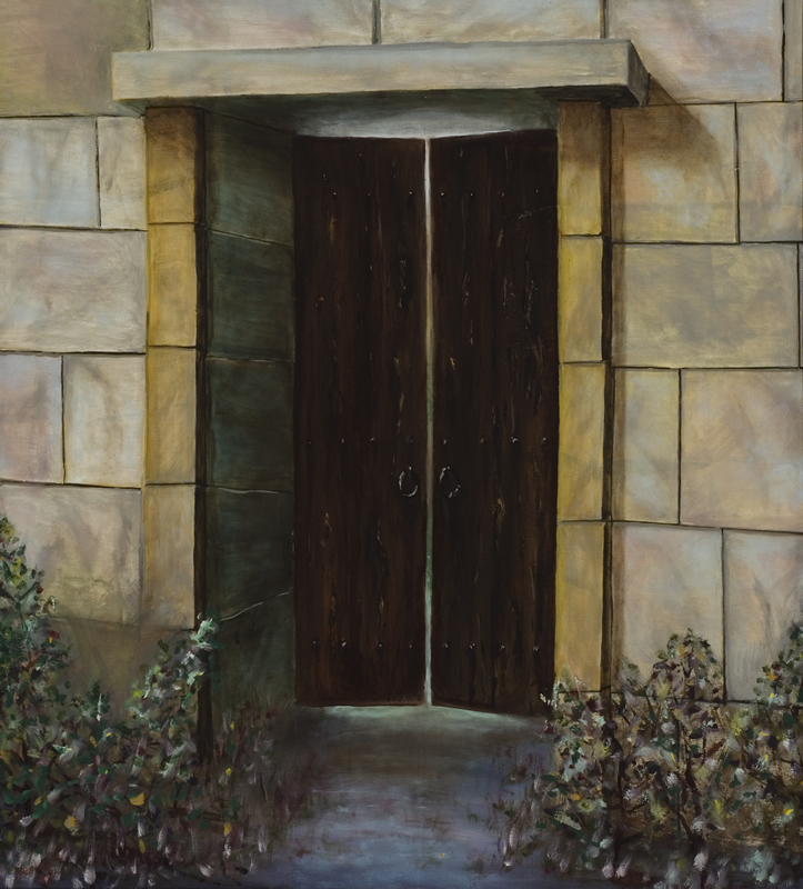The Doorway 
 27 in x 30 in Oil on Canvas 2007 
 Private Collection of Susan McKinley