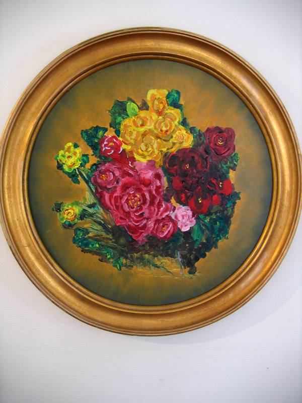 Flowers that Last
18 in diameter Oil on Panel 2012
Private Collection of Joy Baldwin
