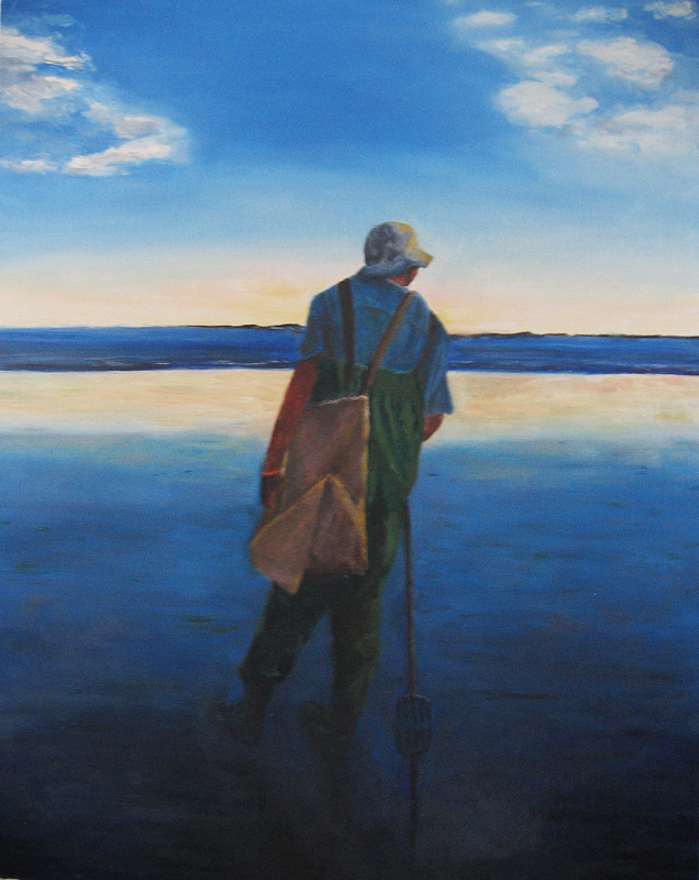 Quahogging on Pine Point
24 in x 30 in Oil on Canvas 2015
Private Collection of Denise Sucher-Williams